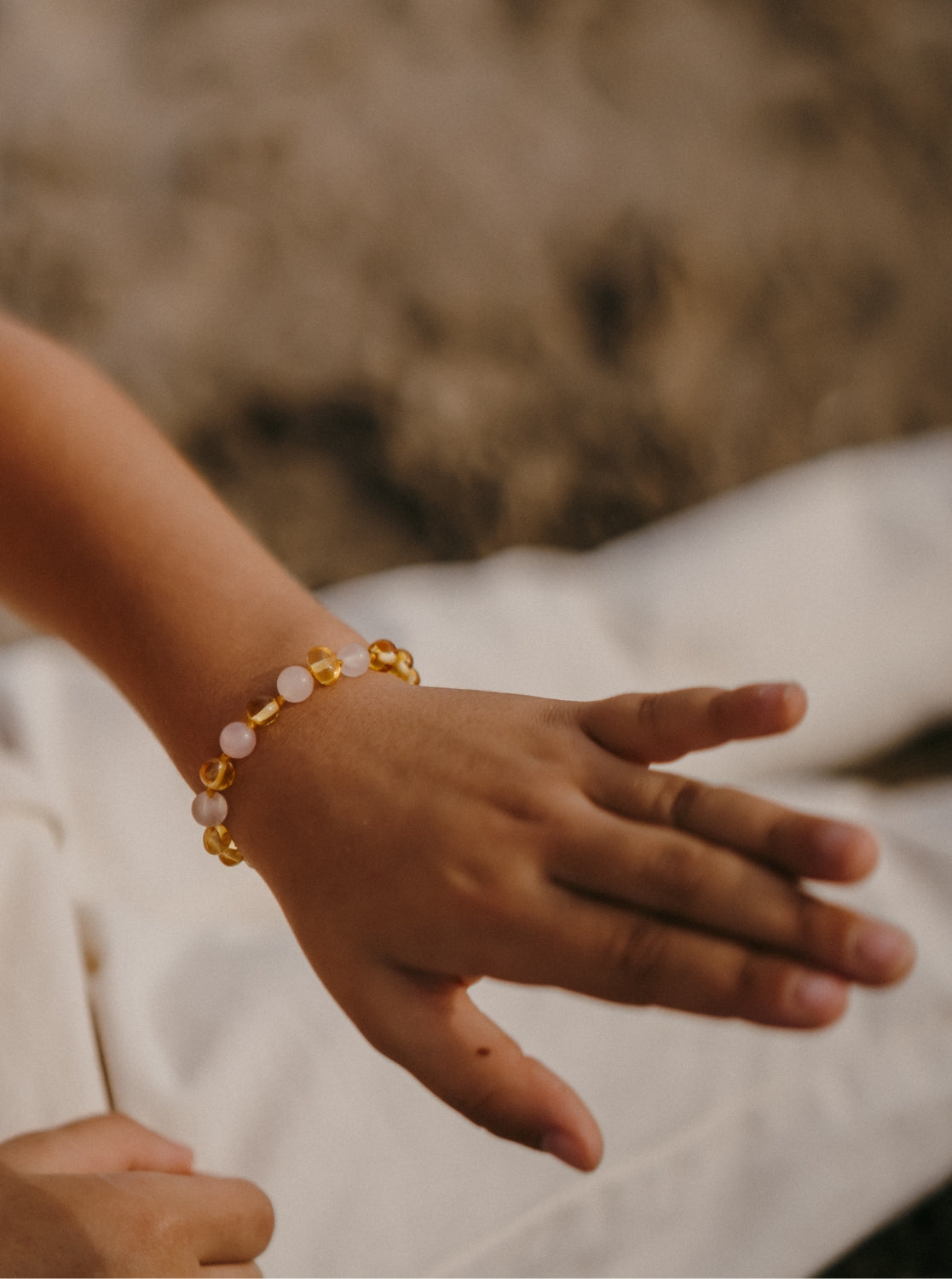 Armband, Lemon/Rosenquarz