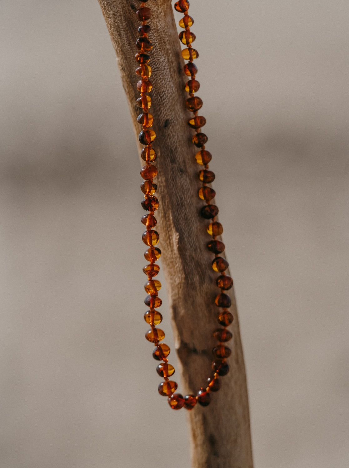 Collier, caramel