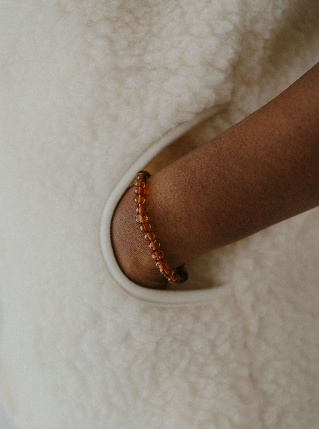 Bracelet adulte, caramel