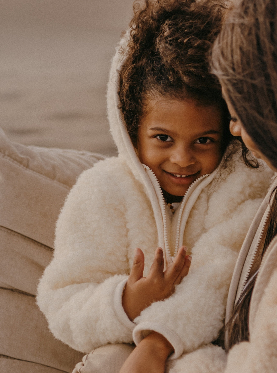Skin children's jacket, cream