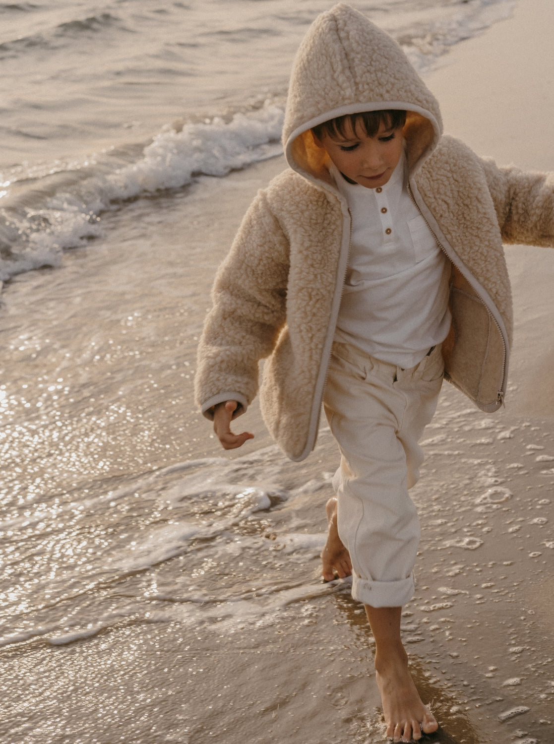 Skin children's jacket, sand