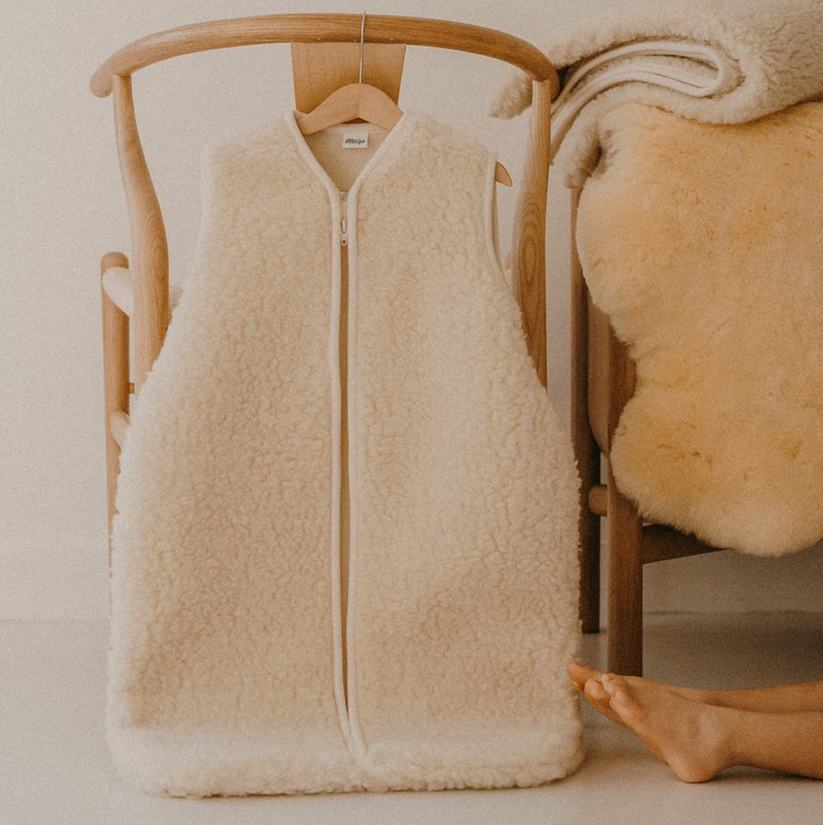 Gigoteuse, couverture en laine et peau de mouton pour bébé Miijo Concept Store