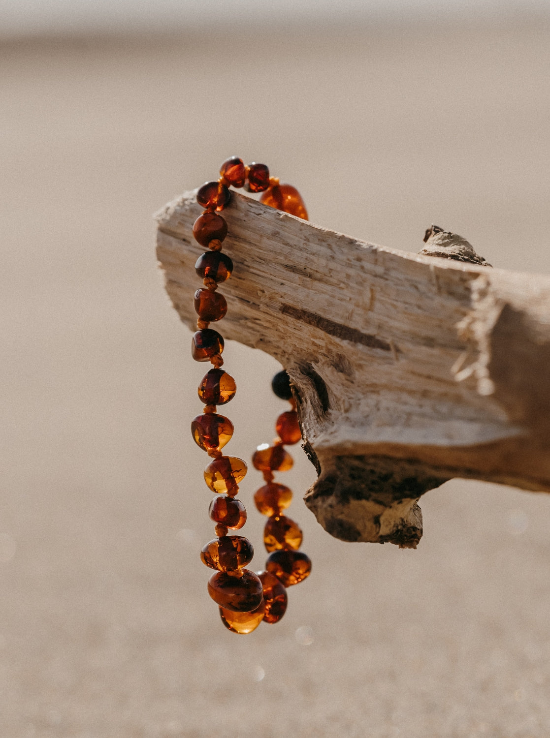 Bracelet, caramel | 100% ambre