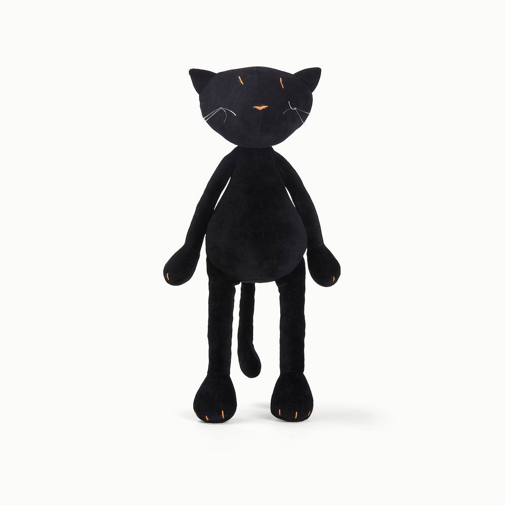 Peluche, Gisel le chat, noir Adada Miijo Family Concept Store (bébé, enfant, femme) Peluches de luxe, design et fabriquées en France.